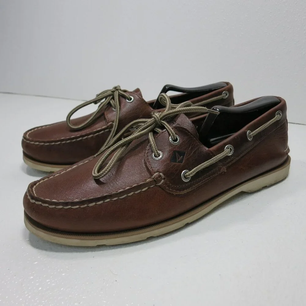 Sperry Top-Sider Nubuck Leather Boat Deck Shoes Men's Footwear Shoe's 10 M